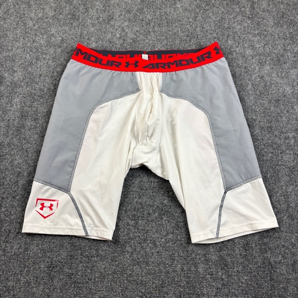 UNDER ARMOUR Mens Utility Sliding Shorts Compression Baseball Shorts size: XL